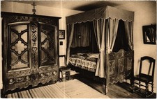 Old postcard Nancy rustic furniture Lorraine wardrobe and bed (1464999)