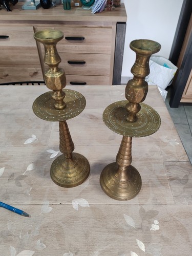 Rare ancien paire chandelier - rare,