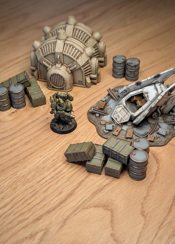 Décor wargame bunker - dôme, &