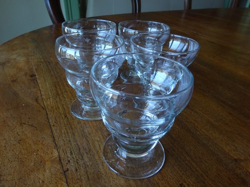 Anciens verres liqueur - 5, à