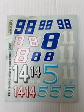 CALL'GRAPHE Ref 73K Planche de décalques pour Numéros Americains 1/24