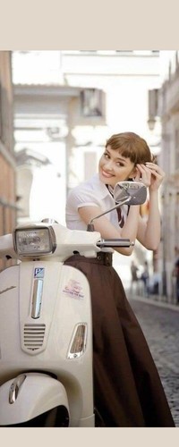 Audrey hepburn vespa - audrey,