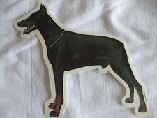 GRAND AUTOCOLLANT  - motif chien  DOBERMAN N° 2