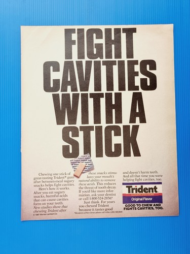 Trident gum publicité - trident,