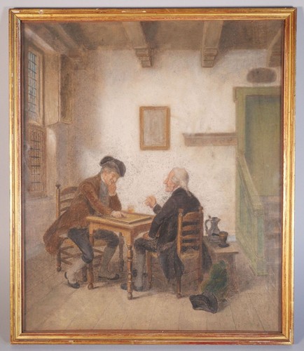 Grand pastel ancien - pastel, École