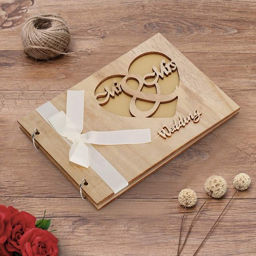 Livre mariage en bois - de,