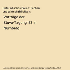 Unterirdisches Bauen: Technik