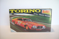 Vintage JO-HAN Ford TORINO OVAL TRACK RACER, NASCAR Factory Sealed, 1/25, 1972!