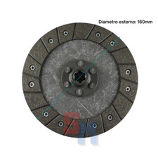 Disque D'Embrayage Motoculteur Grillo 131 Diamètre 160Mm Dents 6 16X13Mm
