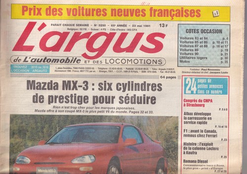 Argus 3250 mazda mx - l'argus,