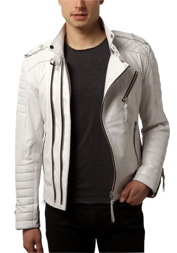 Veste cuir véritable - cuir, pour