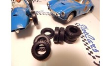 Pneus Slotcarstyres pour voiture Scalextric, 2 paires AV + 2 paires AR
