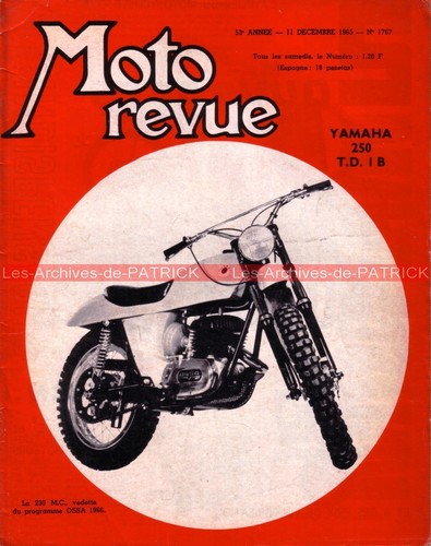 Moto revue 1767 yamaha 250 - moto, td1