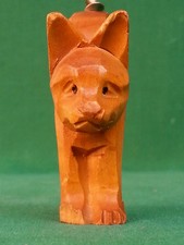 Tire Bouchon Vintage En Bois Représentant Un Chat. N° V70