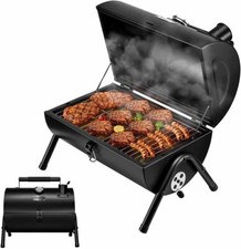 MAISON HUIS Adjustable Portable Charcoal Grill Multi-functional Metal Small BBQ 
