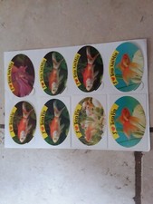 Lot of 8 Different Antique Stickers TETRA FIN ANIME Fish Aquarium Fishing