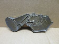 PHONOGRAPHE ancienne matrice d'impression en bronze vers 1900