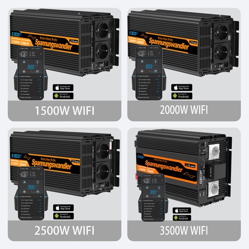 Edecoa onduleur 1500w - 1500w, 2000w