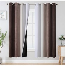 Rideaux occultants ombre pour salon 63 pouces goutte, dégradé thermique