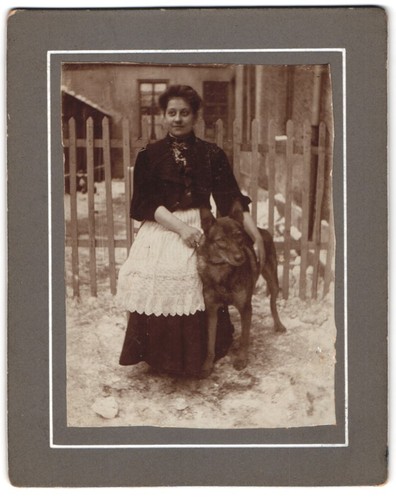 Photographie femme avec chien