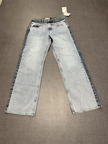 Jean bicolore jambes - jean,
