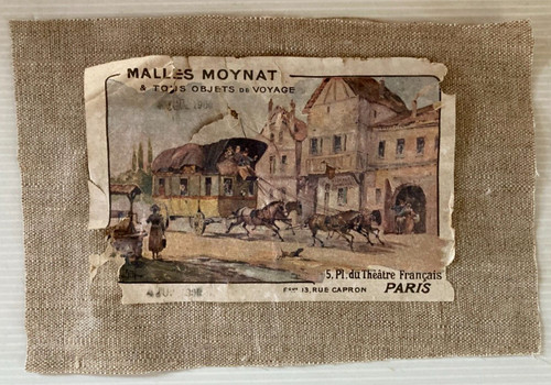 Etiquette malles moynat objets - moynat,