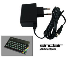Power Supply for Sinclair ZX Spectrum 16K & 48K - Cable 2m - EU Plug AC Adapter