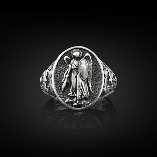Bague pour hommes argent - hommes, en