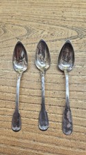 Lot De 3 Cuillères En Argent