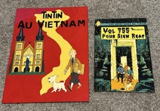 Bundle/Lot of 2 The Adventures of TinTin Wall Art Plaque Comic Book French