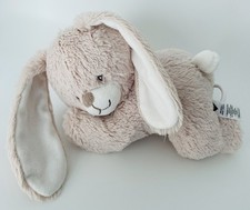 6193🌟25cm Doudou Peluche Musical TEX BABY Lapin Rabbit Beige