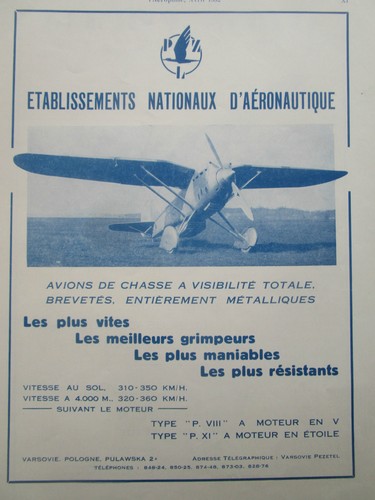 1932 pub avion chasse - avion,
