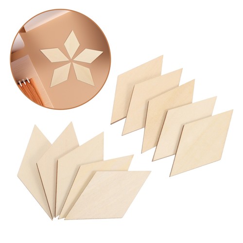 Pcs wooden rhombus copeaux - 30,