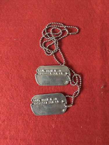 Ww2 army dog tag plaque - us,