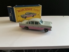 Lesney Matchbox Vauxhall Cresta 1963 Grey/Pink boxed. Excellent cond.