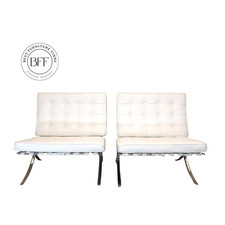 Pair of Barcelona Chairs in