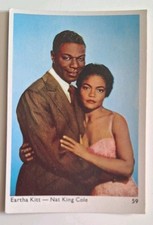 Carte Carton Vintage 1960 Numéro 59 Eartha Kit Distributeur Chewing-gum Brabo 