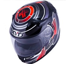 KYT Venom Square Black Red
