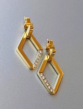 boucles d'oreilles or 18K , 12