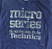 Vintage TECHNICS Micro Series "It's Not the Size" TShirt Adult LARGE 1970s 70s