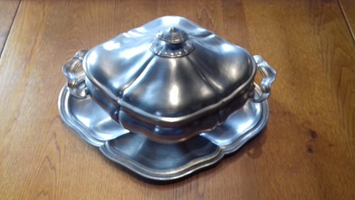 Soupière etain 24x19 - soupière,