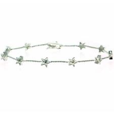 925 Argent Diamant Accent Étoile Tennis Bracelet,