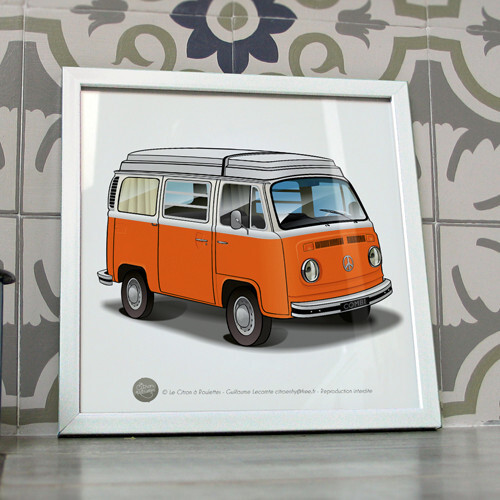 Poster combi westfalia van - poster, t2