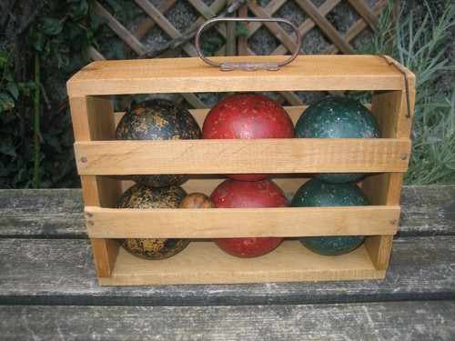 Jouet ancien jeu boules - jouet,