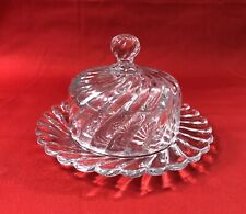 beurrier / fromagère cristal signé BACCARAT modèle BAMBOU Cloche Fromage Beurre
