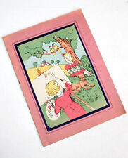 LIVRE COLORIAGE ENFANT DESSIN A COLORIER A LA FERME 1945 LABOUR JARDINAGE LAVOIR