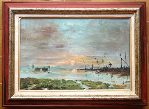 Tableau signé glaise - signé,