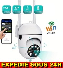 Caméra de Surveillance WiFi Extérieur 1080P PTZ 360 Zoom 4X IP Sans Fil Sécurité