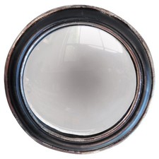 Miroir sorcière convexe noir