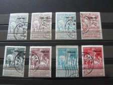 BELGIQUE TIMBRES POSTE COB N° 100 / 107 OBLITERES